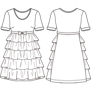 Patron ropa, Fashion sewing pattern, molde confeccion, patronesymoldes.com Dress 769 LADIES Dresses